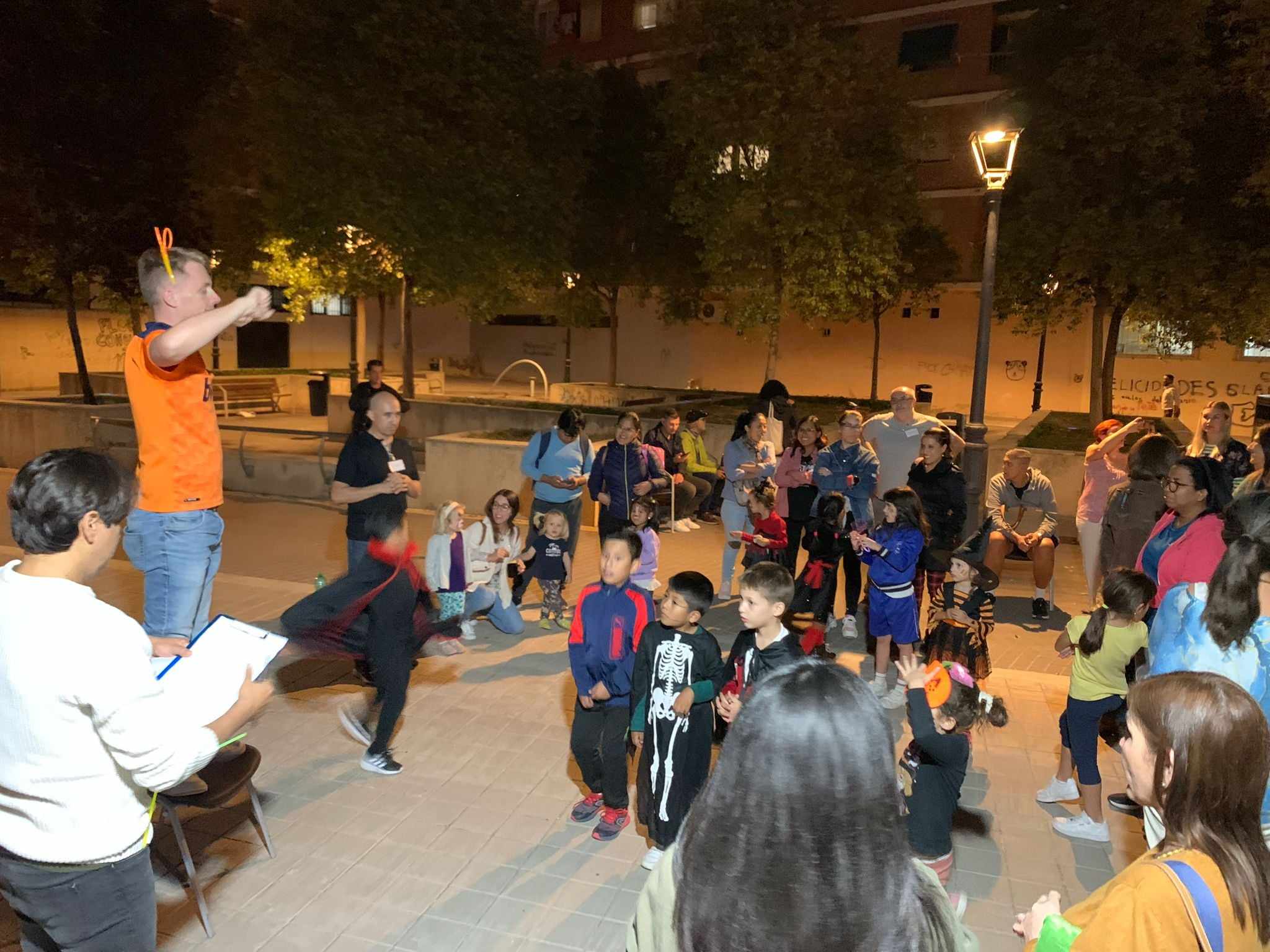 Outside games at 'Fiesta de la luz'